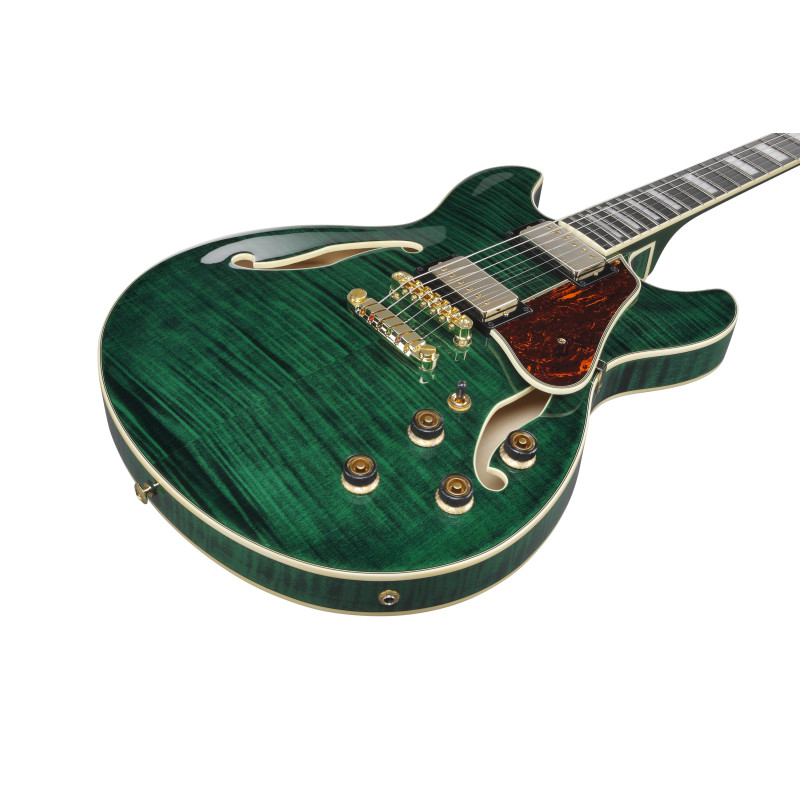Ibanez AS93FM-TMG Transparent Moss Green