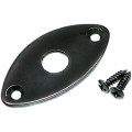 Gotoh JCB-2-B Placa Jack Ovalada Negra
