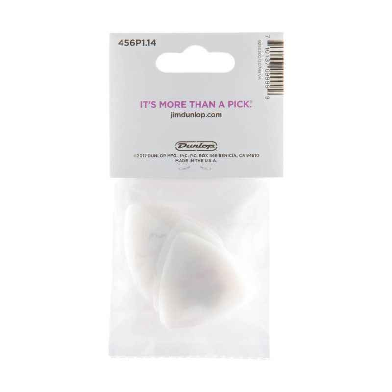 Dunlop Pack 6 Tortex Flex Triangle Picks 1.14mm