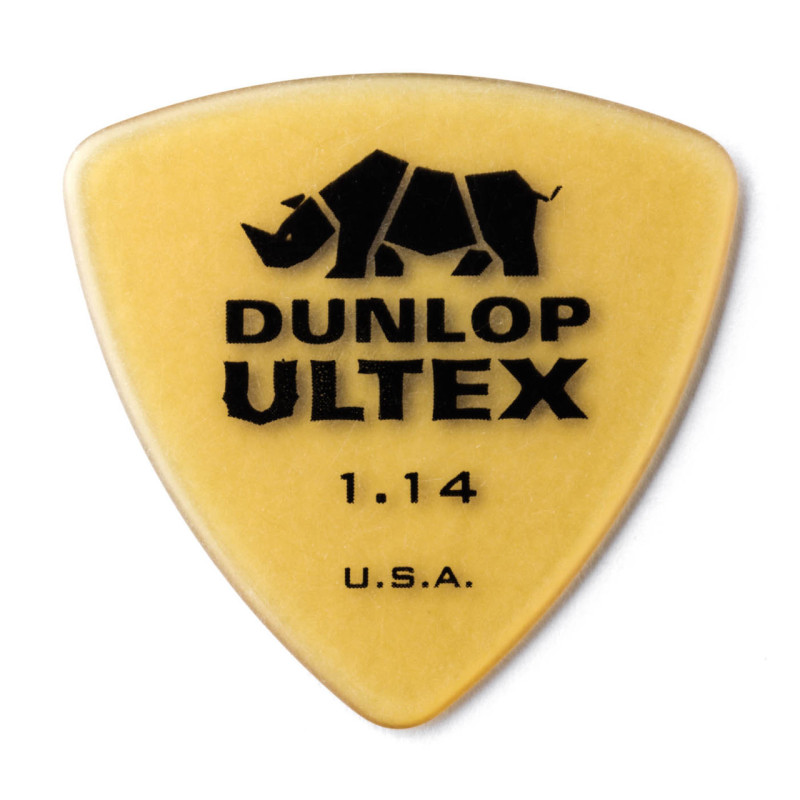Dunlop Pack of 6 Ultex Triangle Amber 1.14mm