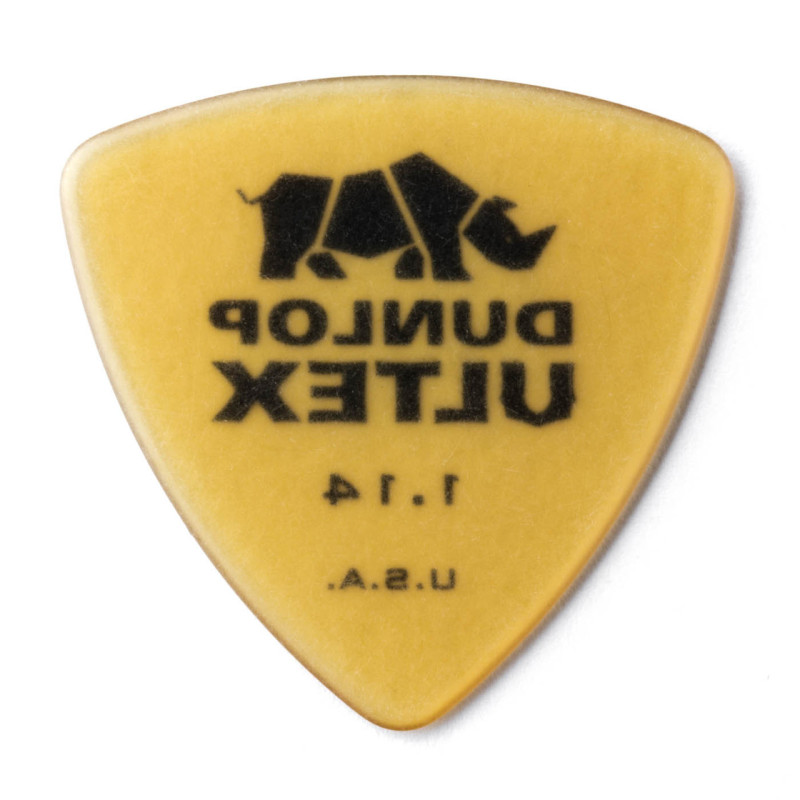 Dunlop Pack of 6 Ultex Triangle Amber 1.14mm