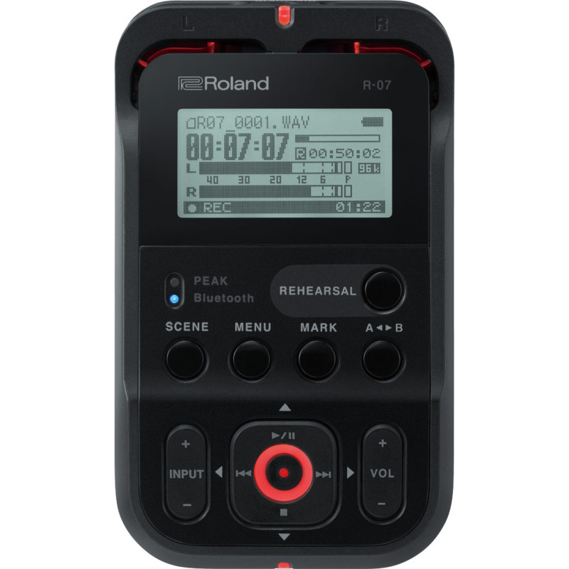 Roland R-07 Black Portable Recorder