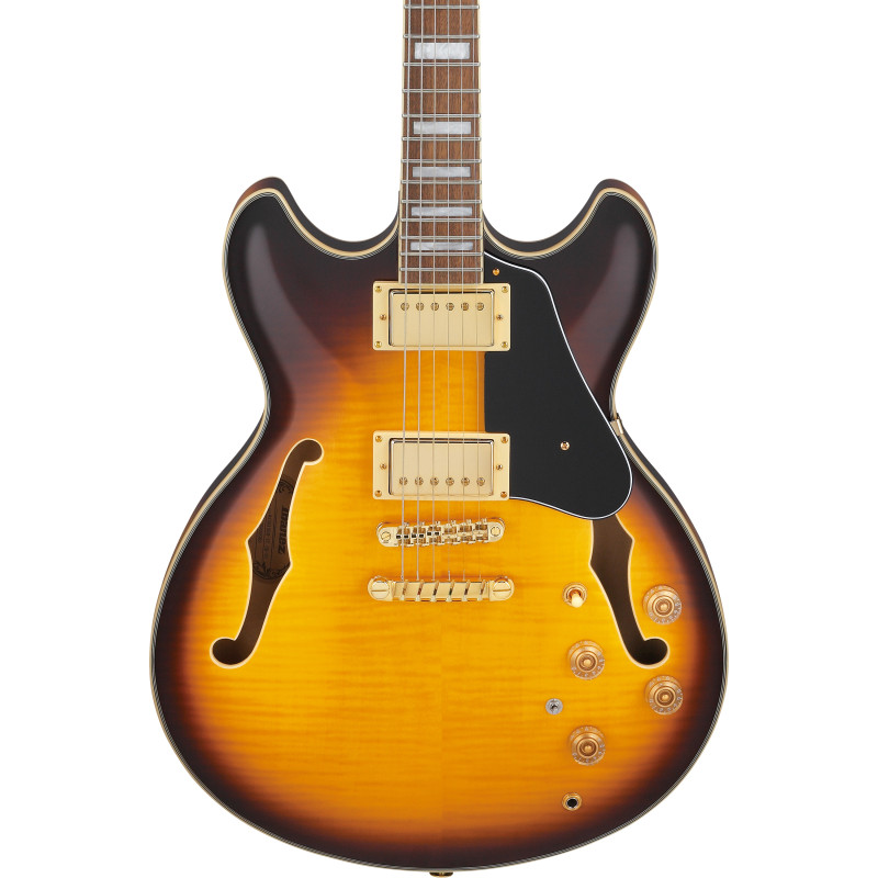 Ibanez JSM10EM-TTB John Scofield Signature Two Tone Burst