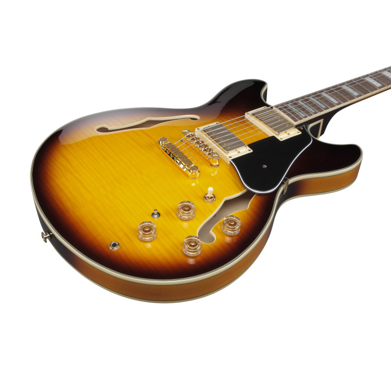 Ibanez JSM10EM-TTB John Scofield Signature Two Tone Burst