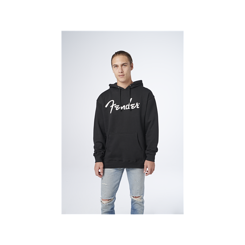 Fender Spaghetti Logo Black Hoodie XL