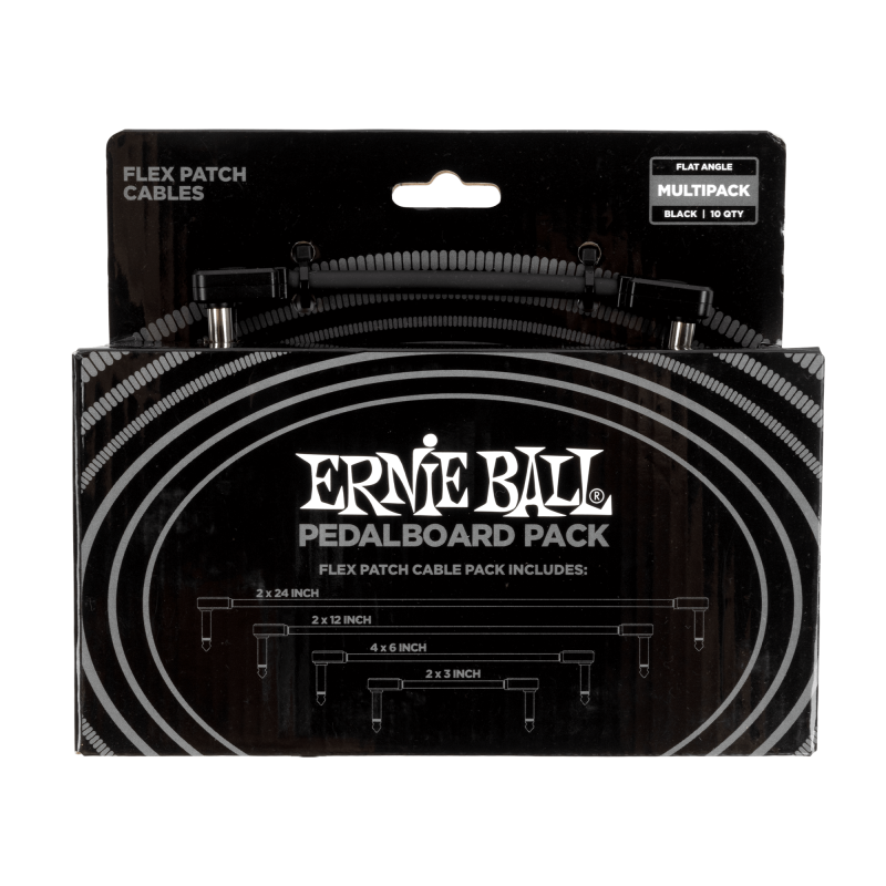 Ernie Ball Multipack Patch Cables EEB6462 Black
