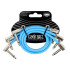 Ernie Ball Pack of 3 EB 6461 Flex Patch Cables Blue 30.4cm