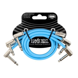 Ernie Ball Pack 3 Latiguillos EB 6461 Flex Patch Blue 30,4cm