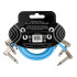 Ernie Ball Pack of 3 EB 6461 Flex Patch Cables Blue 30.4cm