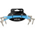 Ernie Ball Pack of 3 EB 6460 Flex Patch Cables Blue 15.24cm