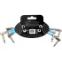 Ernie Ball Pack of 3 EB 6460 Flex Patch Cables Blue 15.24cm