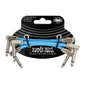 Ernie Ball Pack 3 Latiguillos EB 6459 Flex Patch Blue 7,6cm