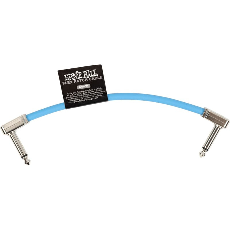 Ernie Ball Latiguillo EEB 6455 Flex Patch Blue 15,24cm