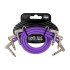 Ernie Ball Pack of 3 EEB 6453 Flex Patch Purple Patch Cables 30.4cm