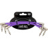 Ernie Ball Pack of 3 EEB 6452 Flex Patch Purple Patch Cables 15.24cm