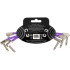 Ernie Ball Pack of 3 EEB 6452 Flex Patch Purple Patch Cables 15.24cm