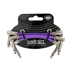 Ernie Ball Pack 3 Latiguillos EEB 6451 Flex Patch Purple 7,6cm