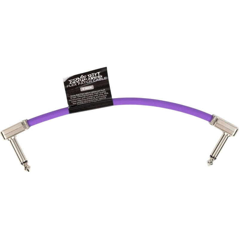 Ernie Ball EEB 6447 Flex Patch Purple 6" (15.24 cm) Patch Cable