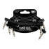 Ernie Ball Pack 3 Patch Cables EEB 6443 Flex Patch Black 7.6cm