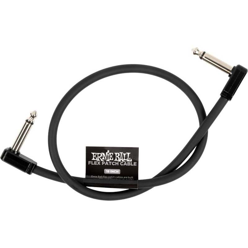 Ernie Ball Latiguillo EEB 6441 Flex Patch Black 45,7cm