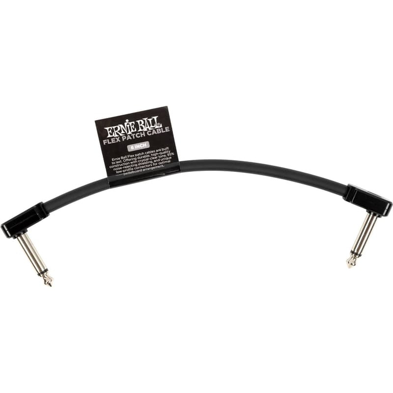 Ernie Ball EEB 6439 Flex Patch Cable Black 15.24cm