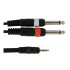 Alpha Audio Mini Jack Stereo 2 Jack Mono 1.5 m