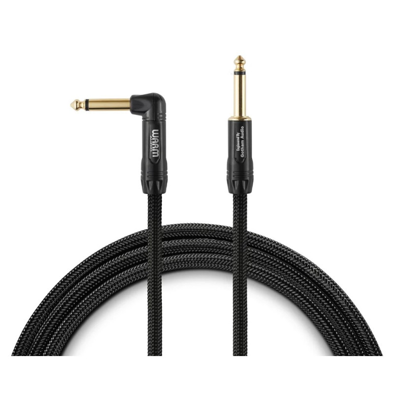 Warm Audio PREM-TS-2RT - 1/4" Angled JACK/M to 1/4" Angled JACK/M Cable - Instrument - 20cm