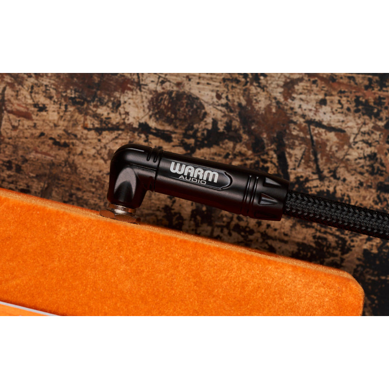 Warm Audio PREM-TS-2RT - 1/4" Angled JACK/M to 1/4" Angled JACK/M Cable - Instrument - 20cm