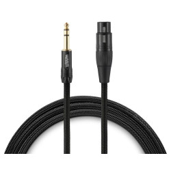 Warm Audio PREM-XLRf-TRSm-3' - XLR/F to 1/4" TRS Male Straight Cable - Balanced - 90cm