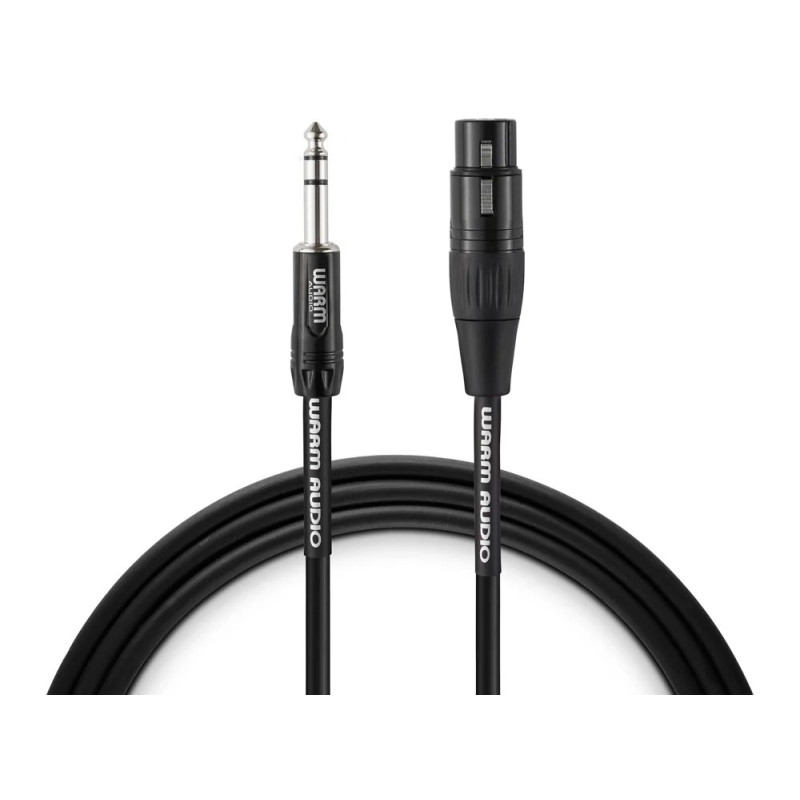 Warm Audio PRO-XLRf-TRSm-6' - Cable XLR/H-JACK/M 1/4 recto - Balanceado - 1,8m