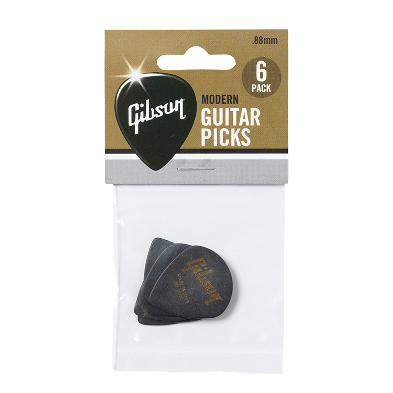 Gibson Pack 6 Modern Guitar Picks 0.88mm