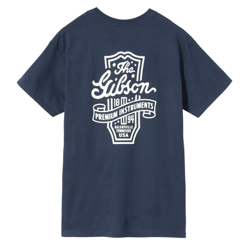 Gibson Premium Instruments Tee Navy M