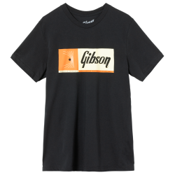 Gibson Camiseta Quality Fretted Instruments Tee Vintage Black M