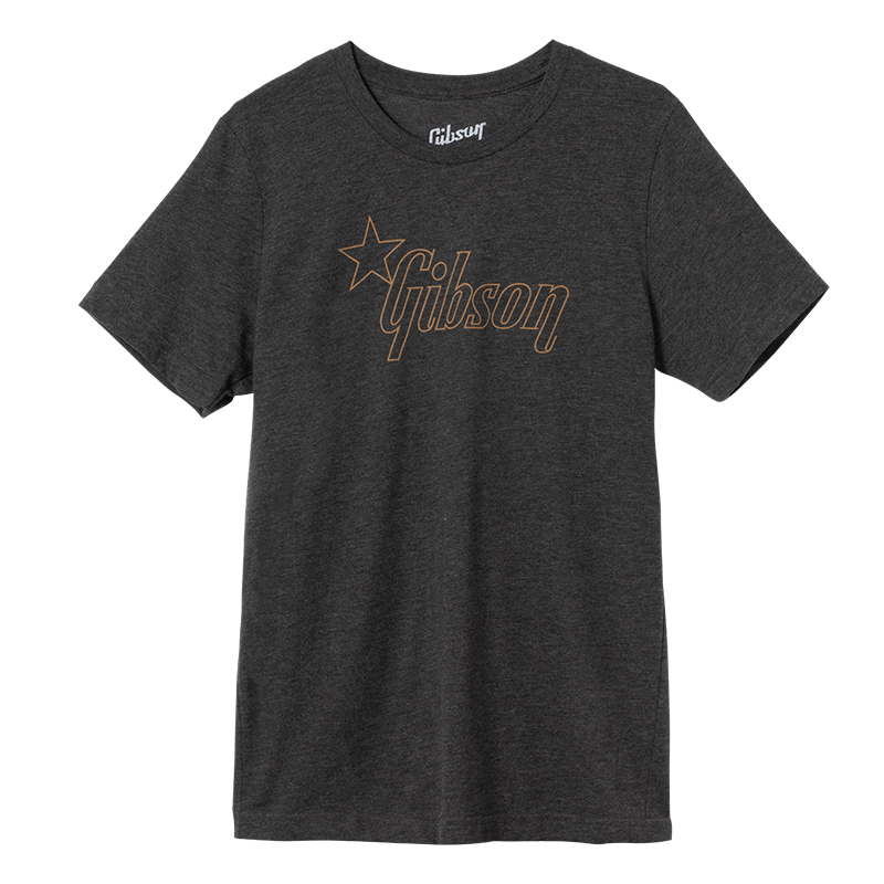 Gibson Camiseta Star Logo Tee Charcoal L