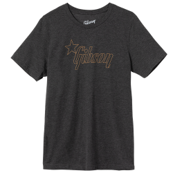 Gibson Star Logo Tee Charcoal X-L