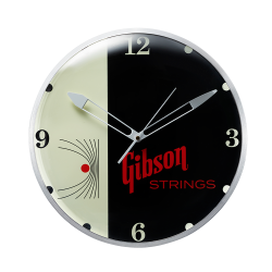 Gibson Vintage Lighted Wall Clock Strings Sign