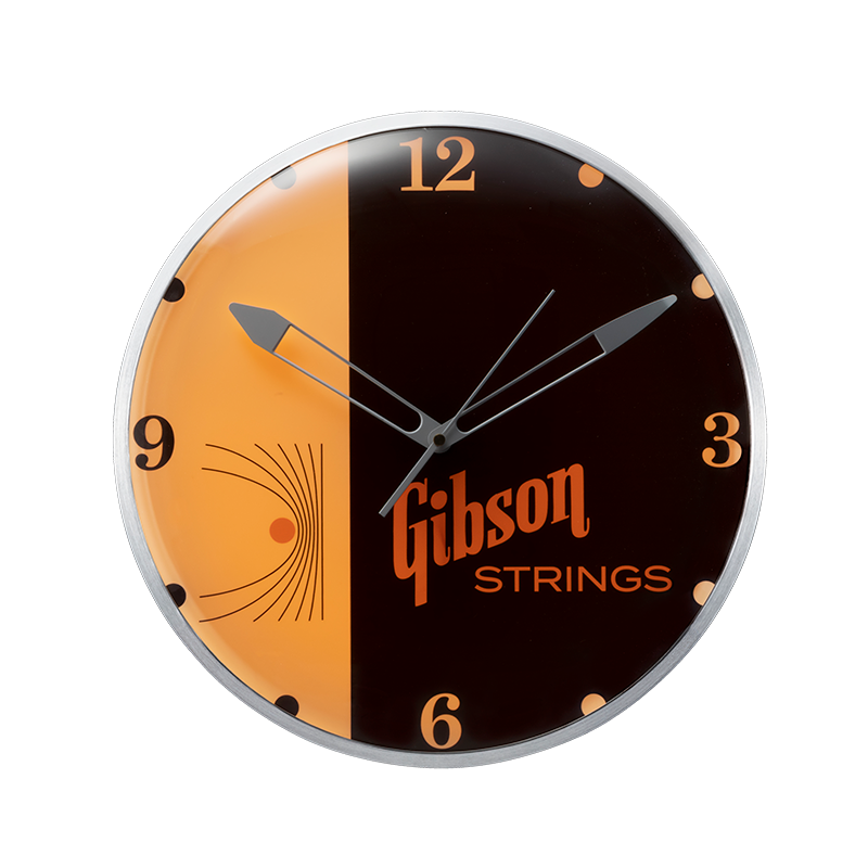 Gibson Vintage Lighted Wall Clock Strings Sign