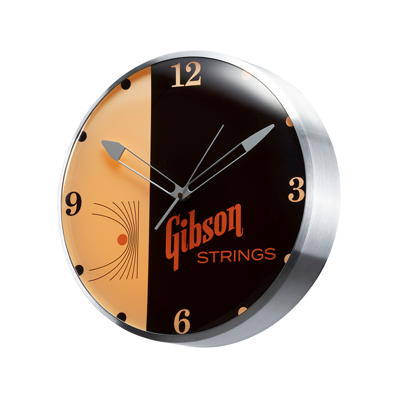 Gibson Vintage Lighted Wall Clock Strings Sign