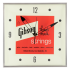 Gibson Vintage Lighted Wall Clock Handmade Strings Sign