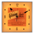Gibson Vintage Lighted Wall Clock Handmade Strings Sign