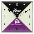 Gibson Vintage Lighted Wall Clock Gibson Inc. Sign