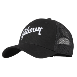 Gibson Black Trucker Snapback Cap