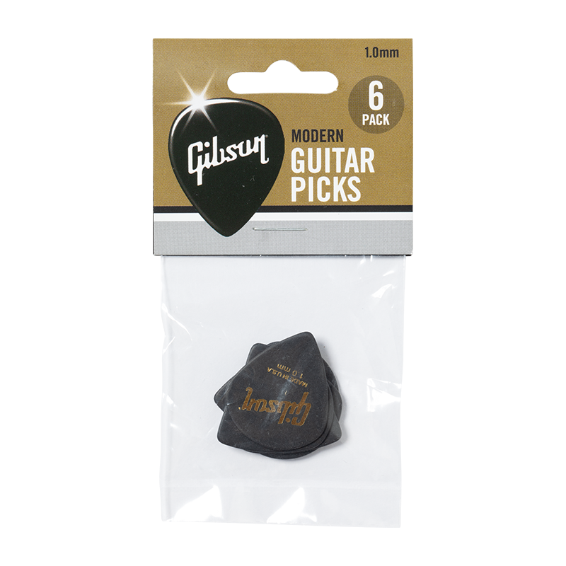 Gibson Pack 6 Modern Guitar Picks 1.00mm