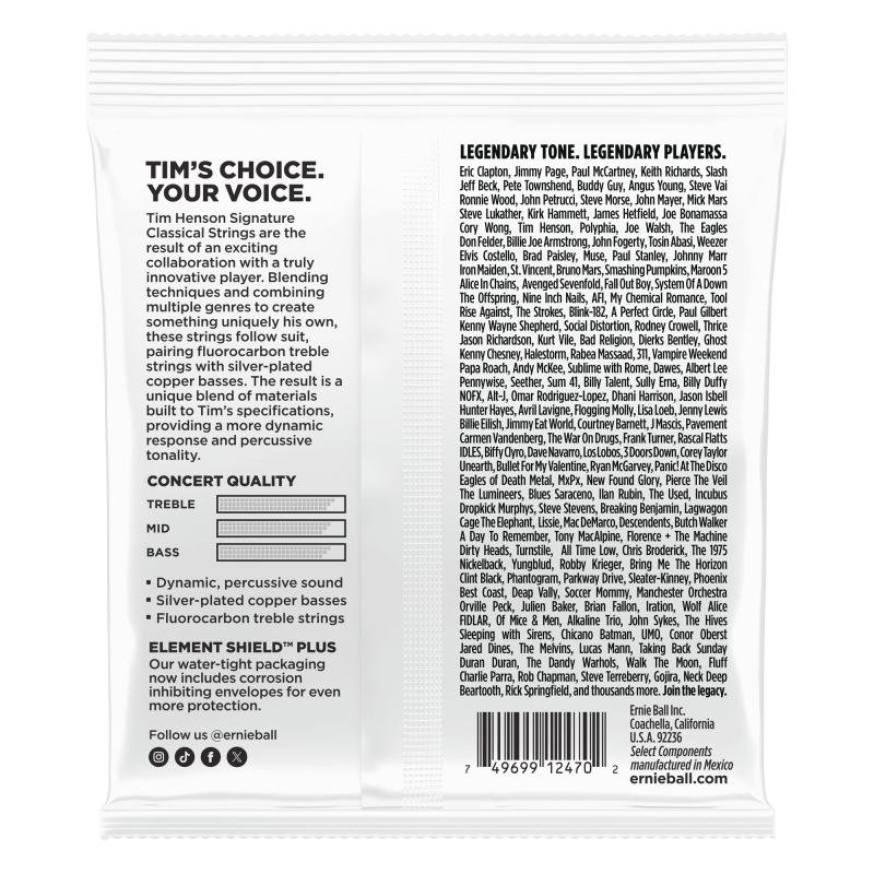 Ernie Ball EB3829 Tim Henson Signature Classical Strings
