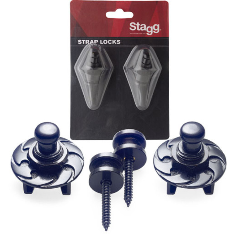 Stagg SSL1-BK SA Strap Locks Black