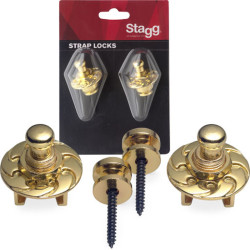 Stagg SSL1-GD Gold Strap Locks