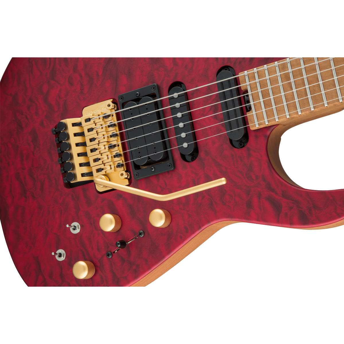 Jackson USA Signature PC1 Phil Collen - Transparent Red