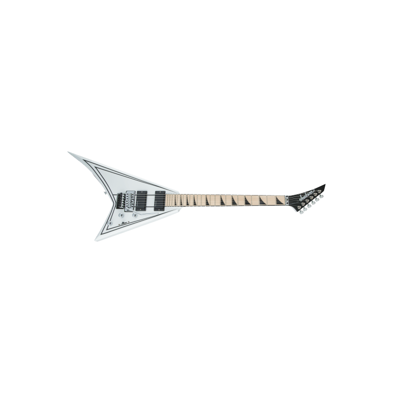 Jackson X Rhoads RRX24M Snow White with Black Pinstripes