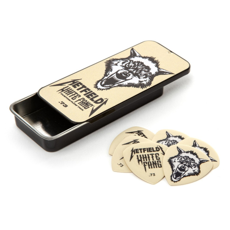 Dunlop White Fang James Hetfield 0.73 6-Pack Picks