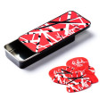 Dunlop 6-Pick Box EVH Red/White/Black Stripes